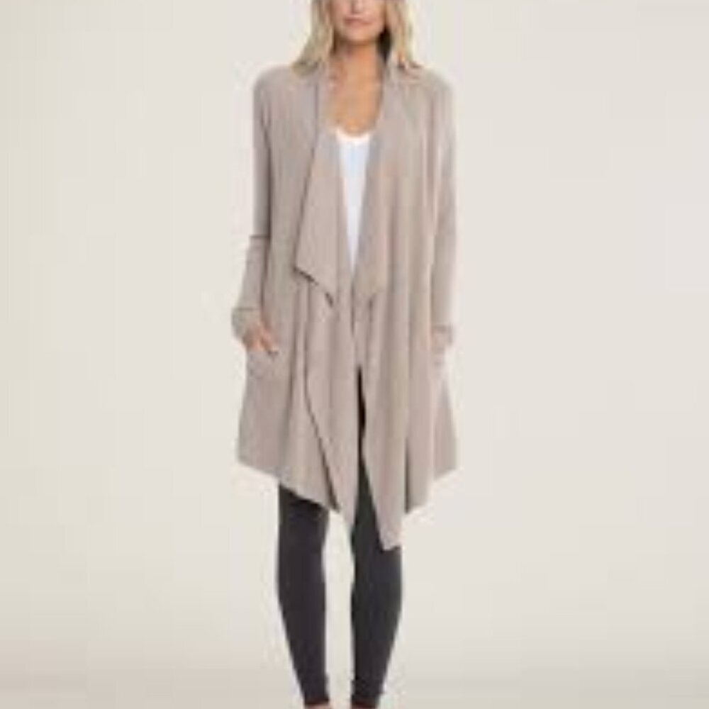 ✅ Barefoot Dreams CozyChic Ultra Lite® Hi/lo Cardigan SMALL/MEDIUM LIGHT PINK